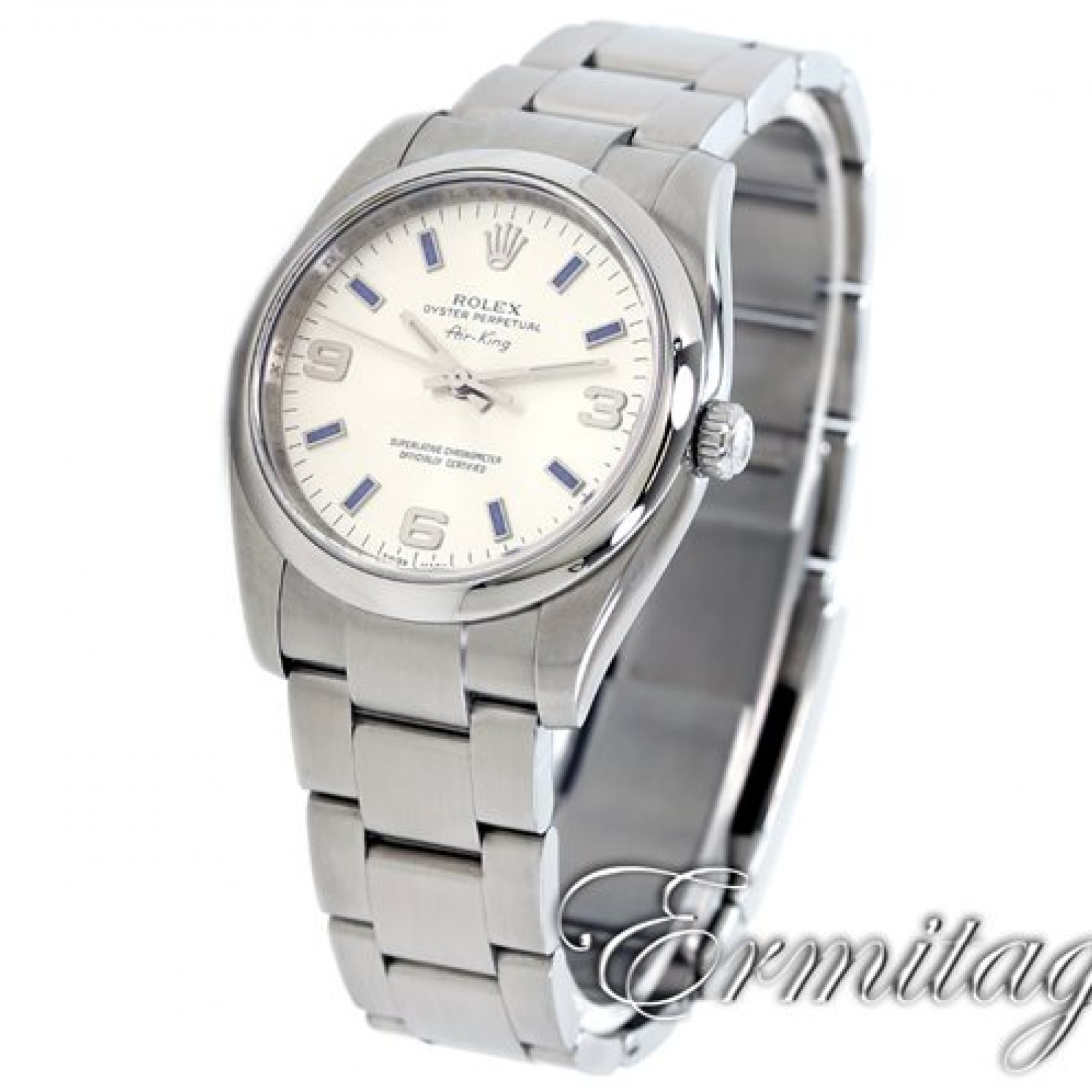 Rolex Air King 114200 with Silver Dial 2008